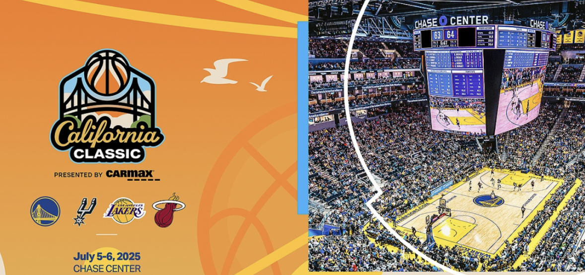 加州经典夏季联赛将在大通中心举行，勇士、湖人、马刺和热火参战